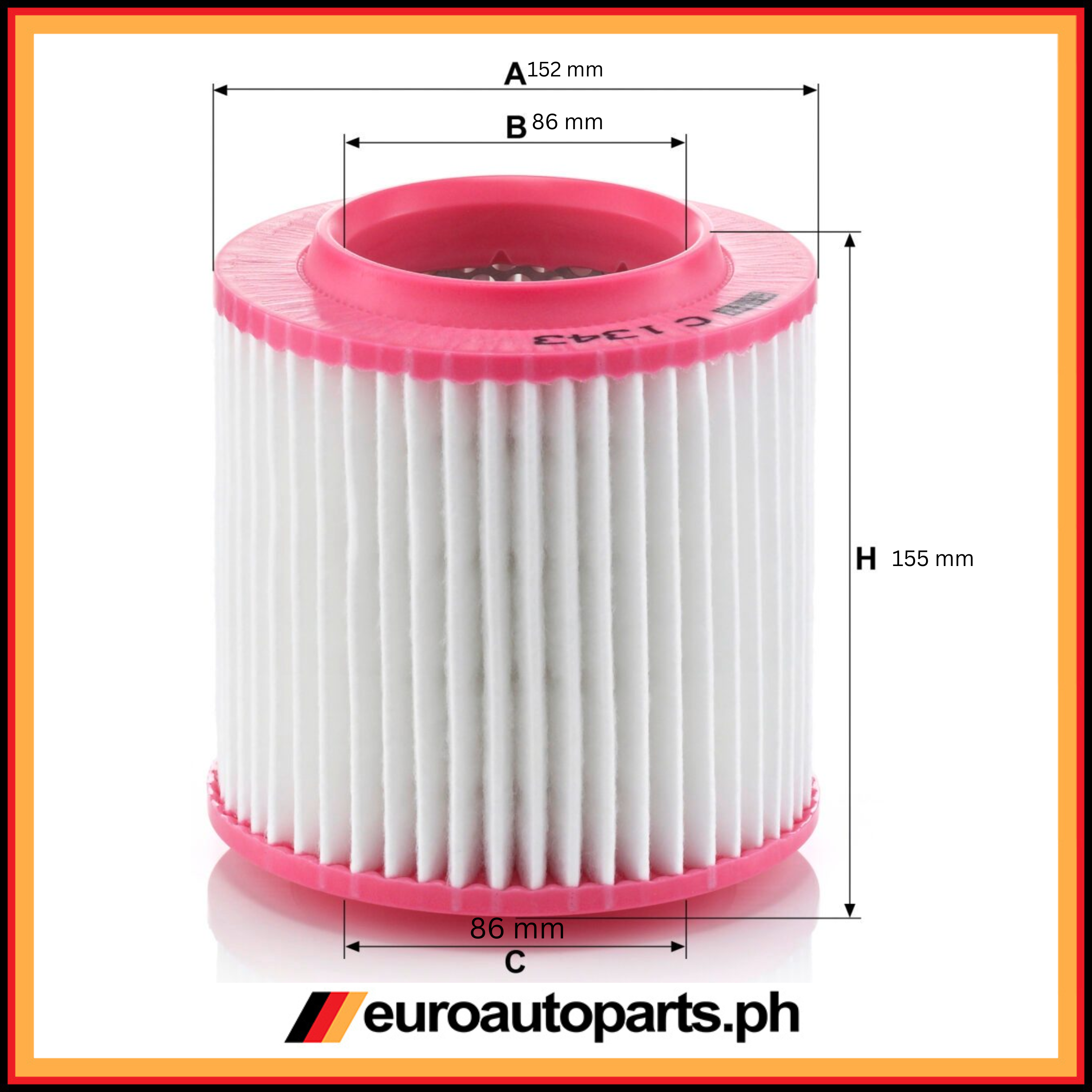 Air Filter / C 1343 / Mann / Audi