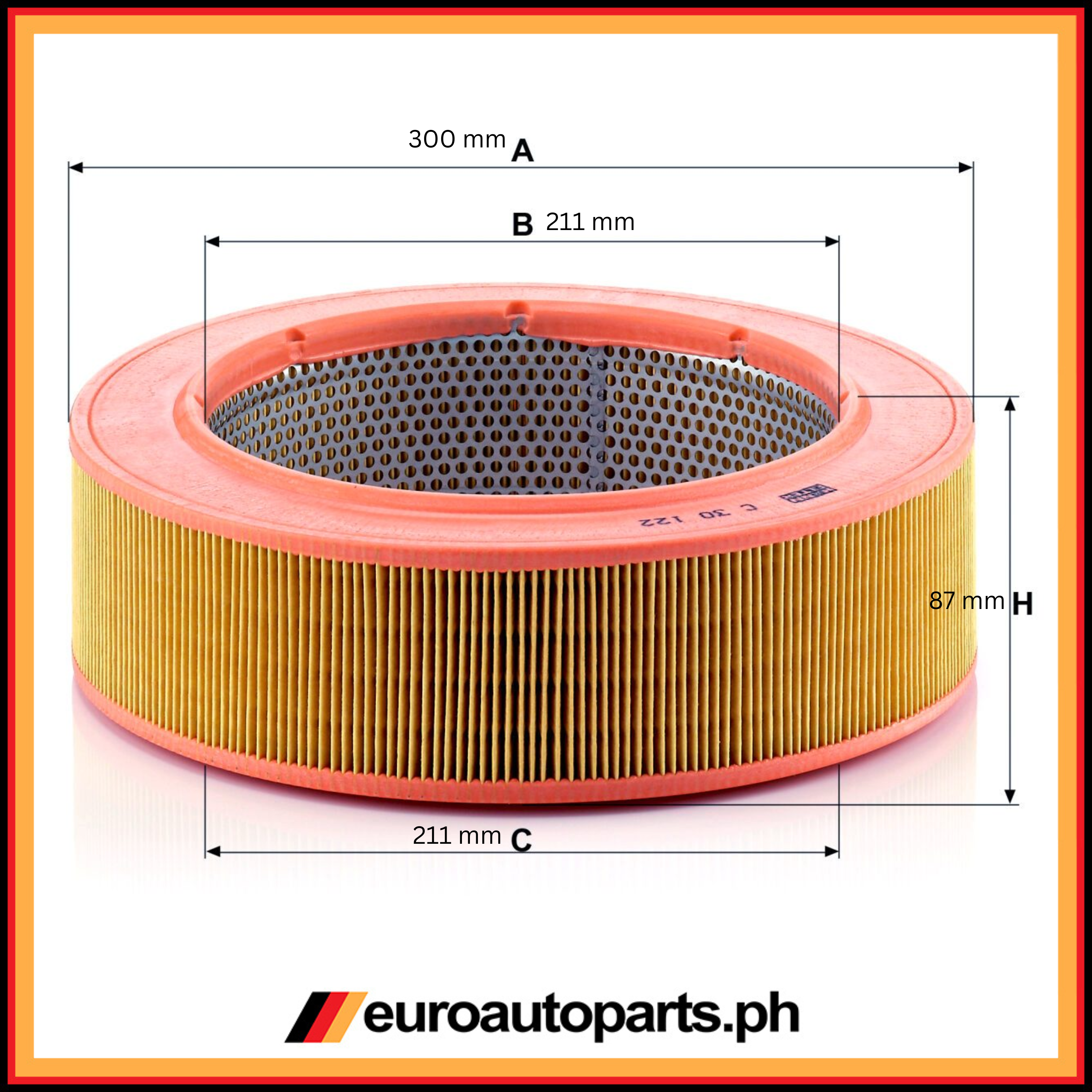 Air Filter / 001 094 95 04 / Mann / Mercedes-Benz
