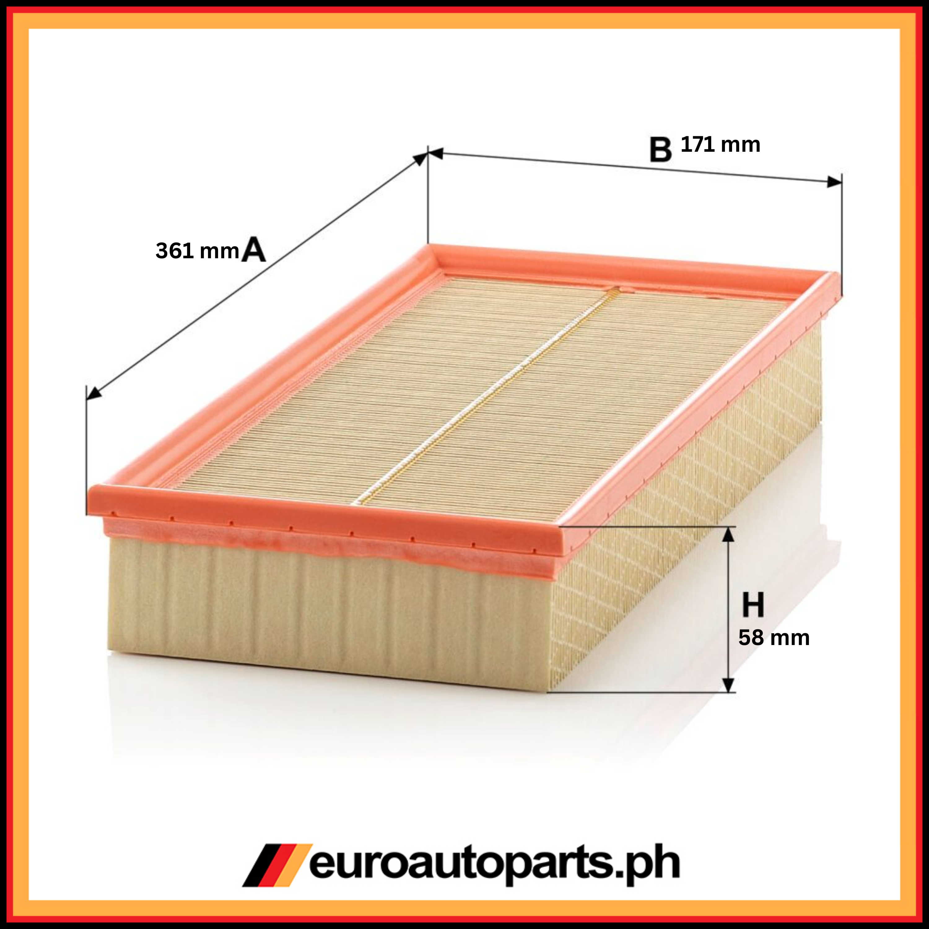 Air Filter / 003 094 73 04 / Mann / Mbenz