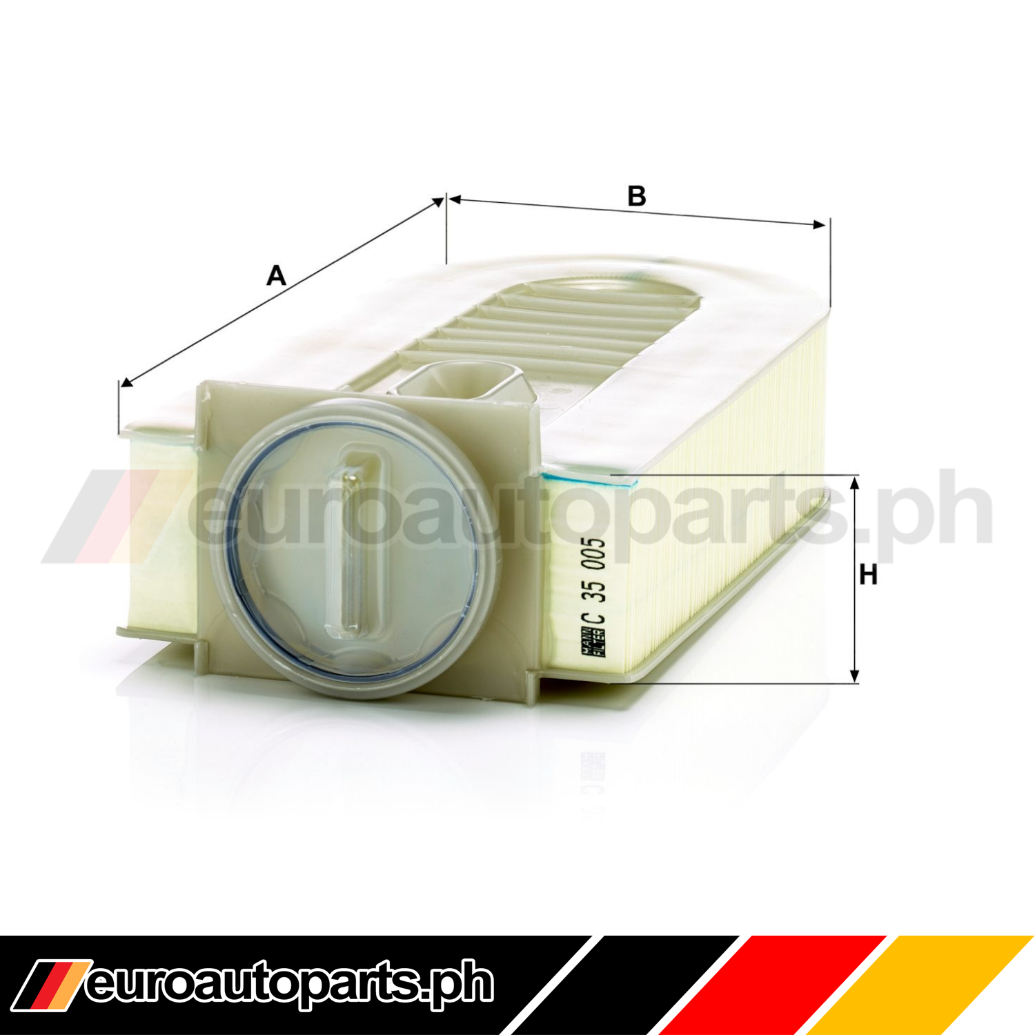 Air Filter (SC) / 651 094 01 04 / Mann / Mbenz