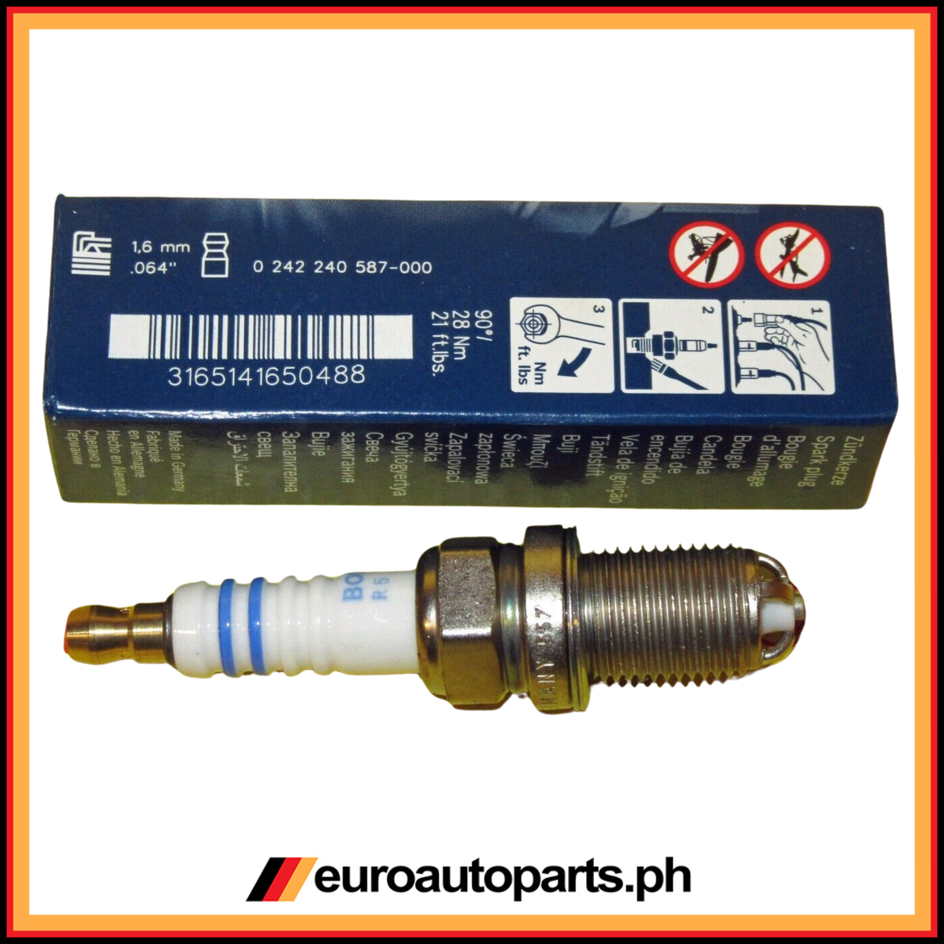 Spark Plug / 999 170 218 90 / Bosch / Porsche