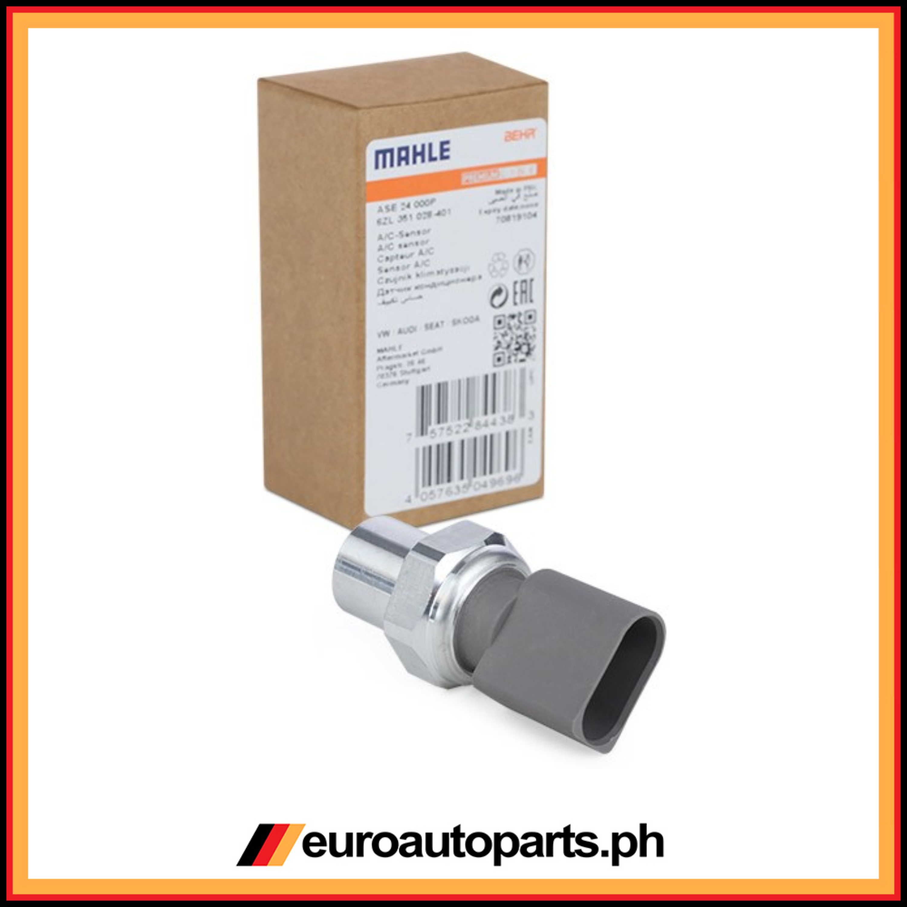 Aircon Pressure Switch / 8E0 959 126 B / Mahle / Audi