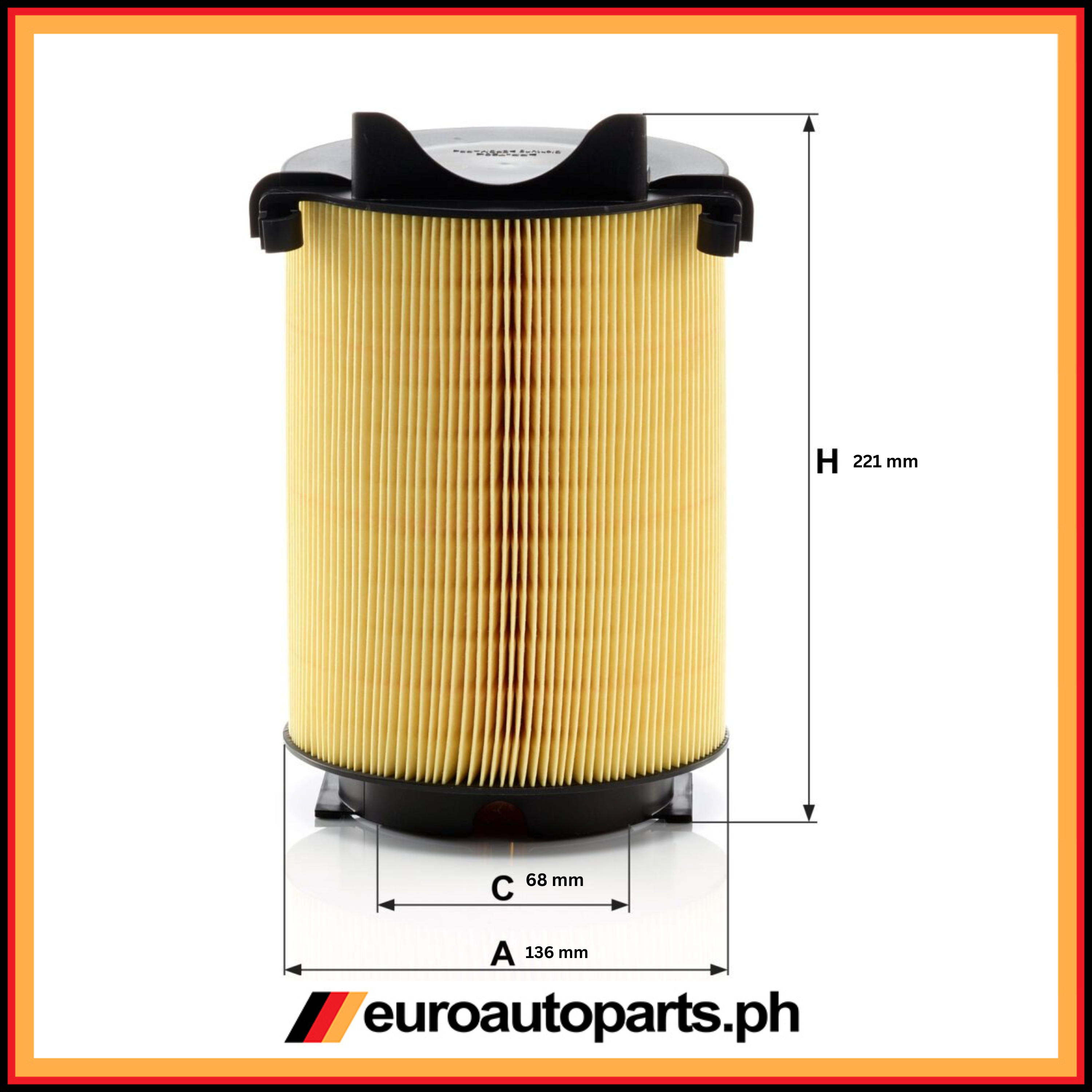 Air Filter / 1F0 129 620 / Mann / Volkswagen