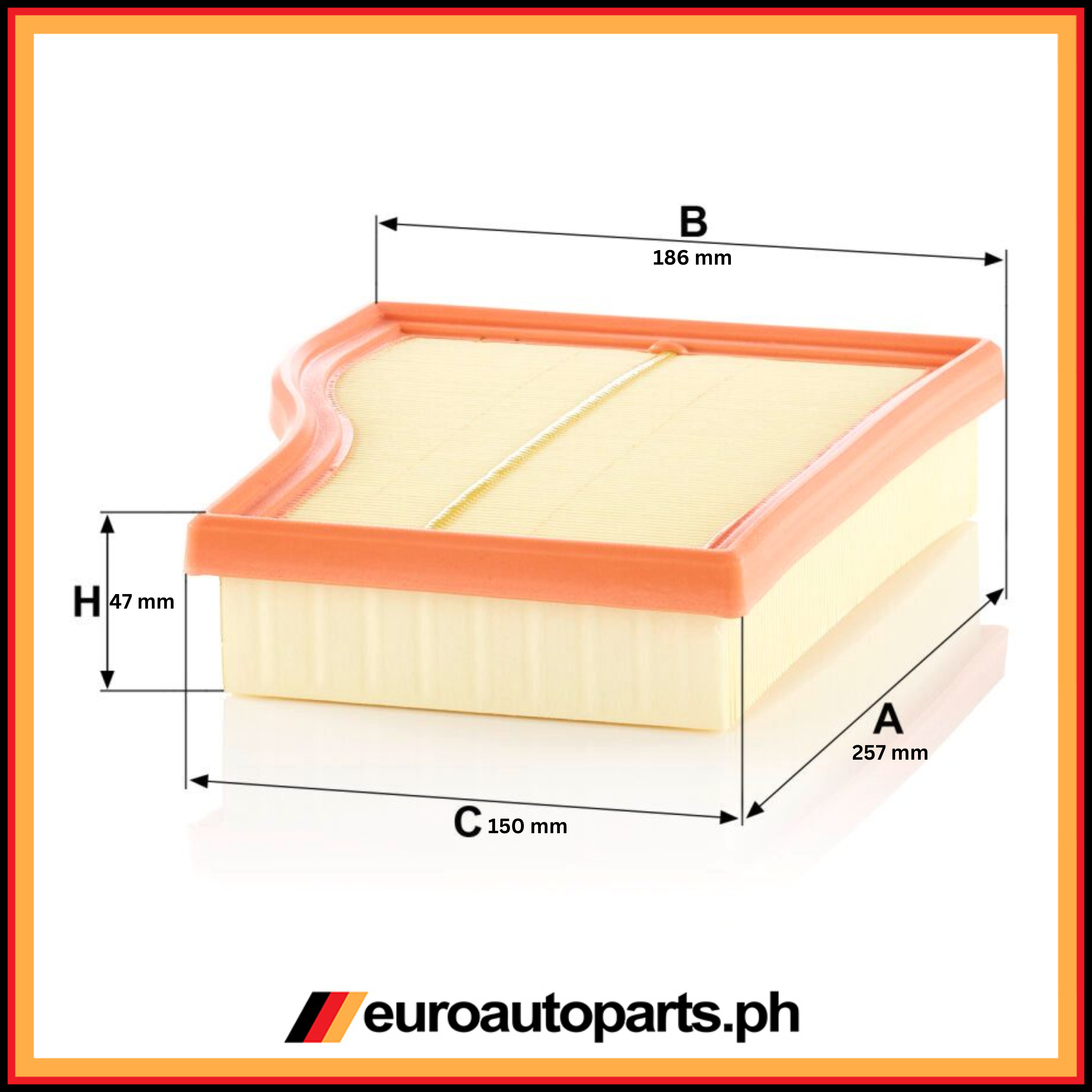 Air Filter / 282 094 00 04 / Mann / Mercedes-Benz