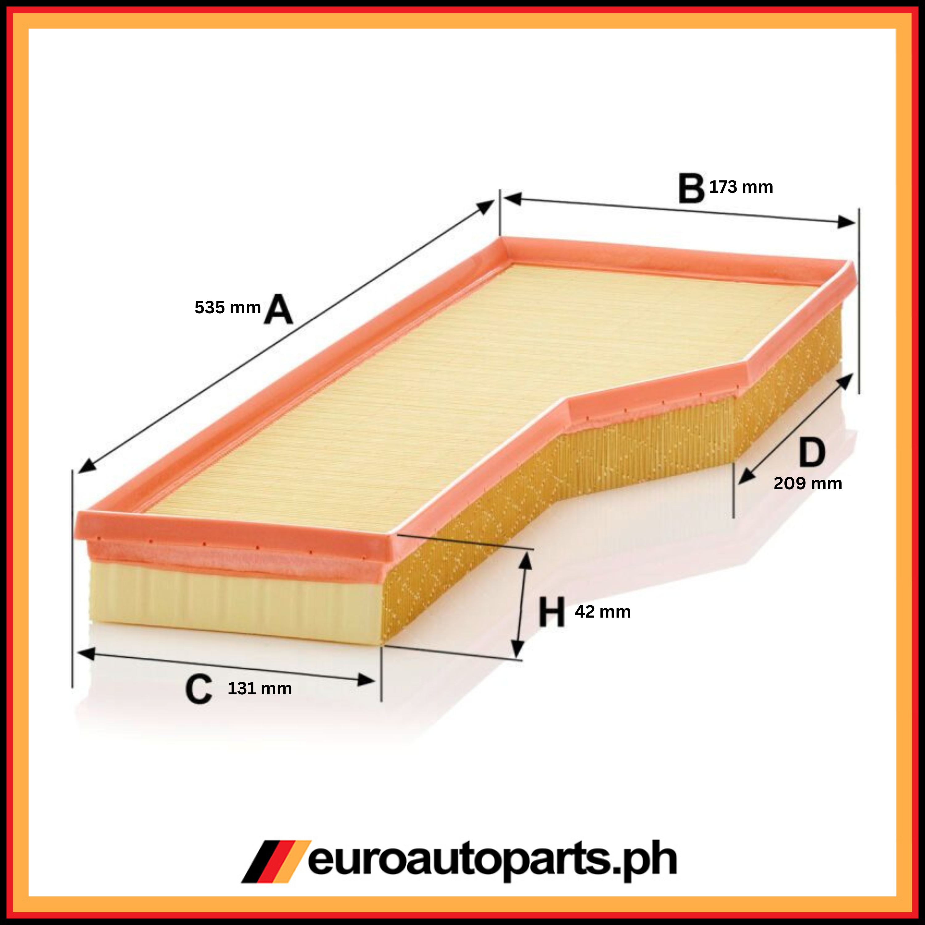 Air Filter / 996 110 131 51 / Mann / Porsche