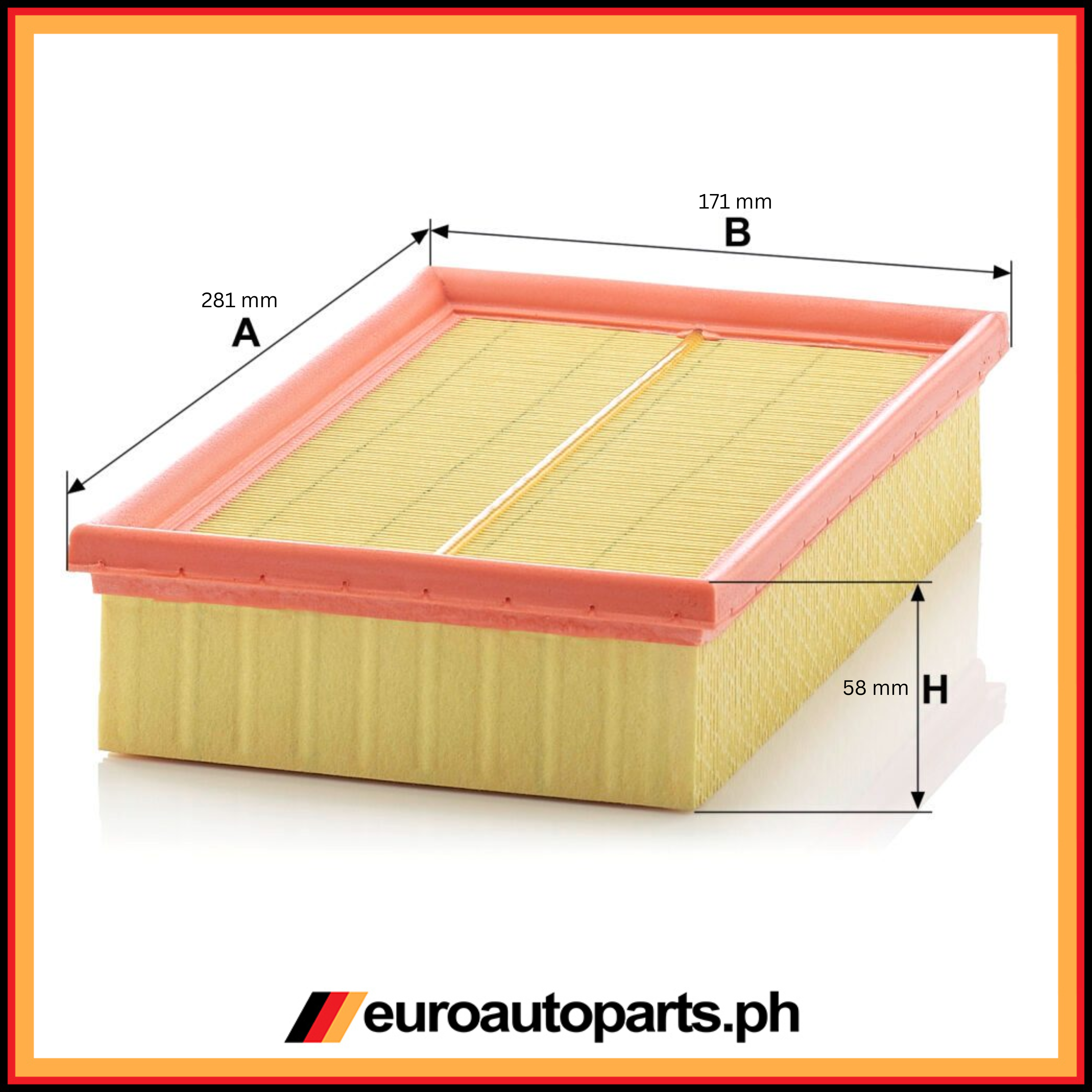 Air Filter / 111 094 00 04 / Mann / Mbenz