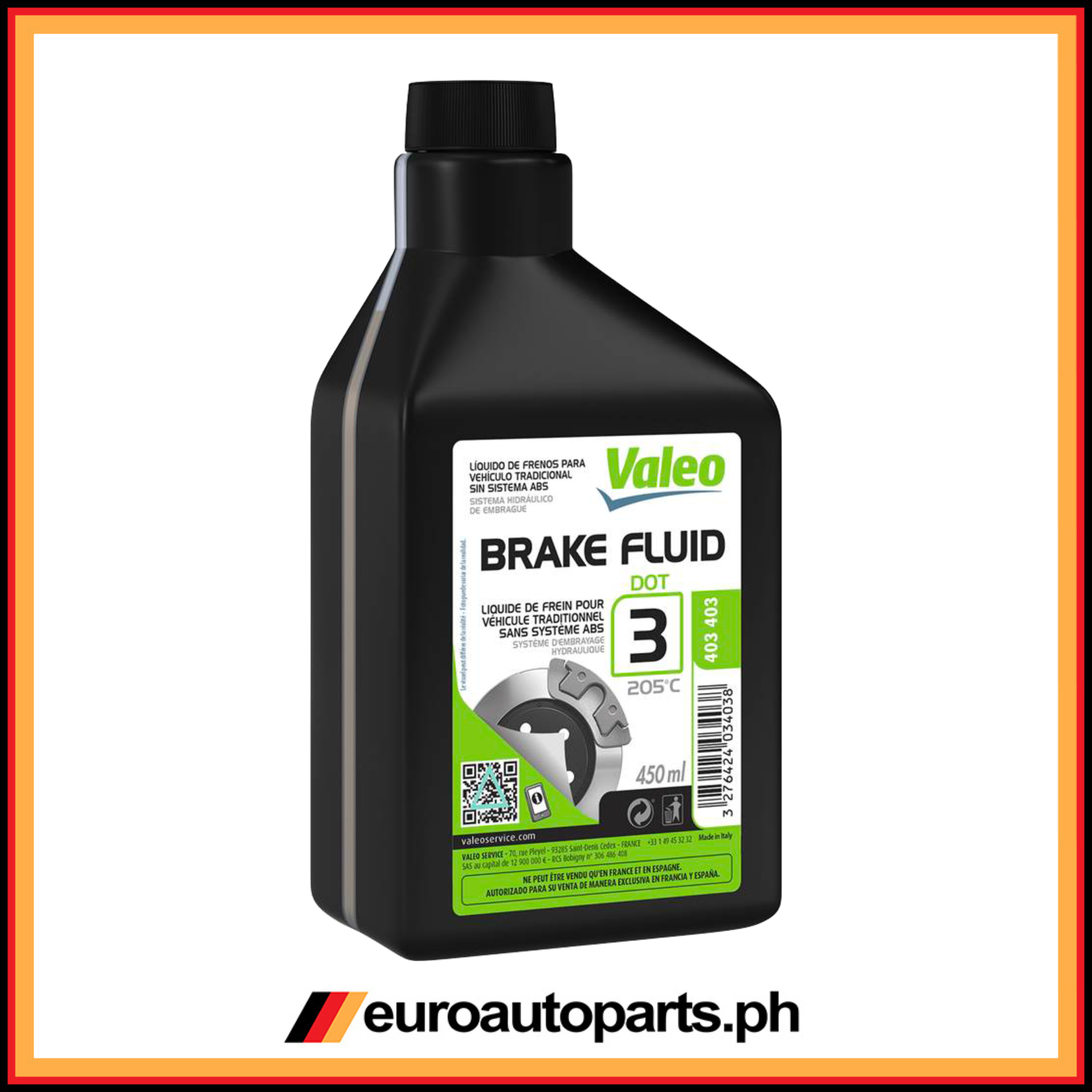 Brake Fluid/402413/Valeo/Lubricant