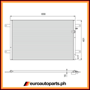 Condenser/4F0 260 403 P/Valeo/Audi