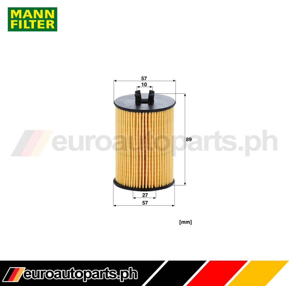 Oil Filter / 266 180 00 09 / Brand Mann / Mbenz