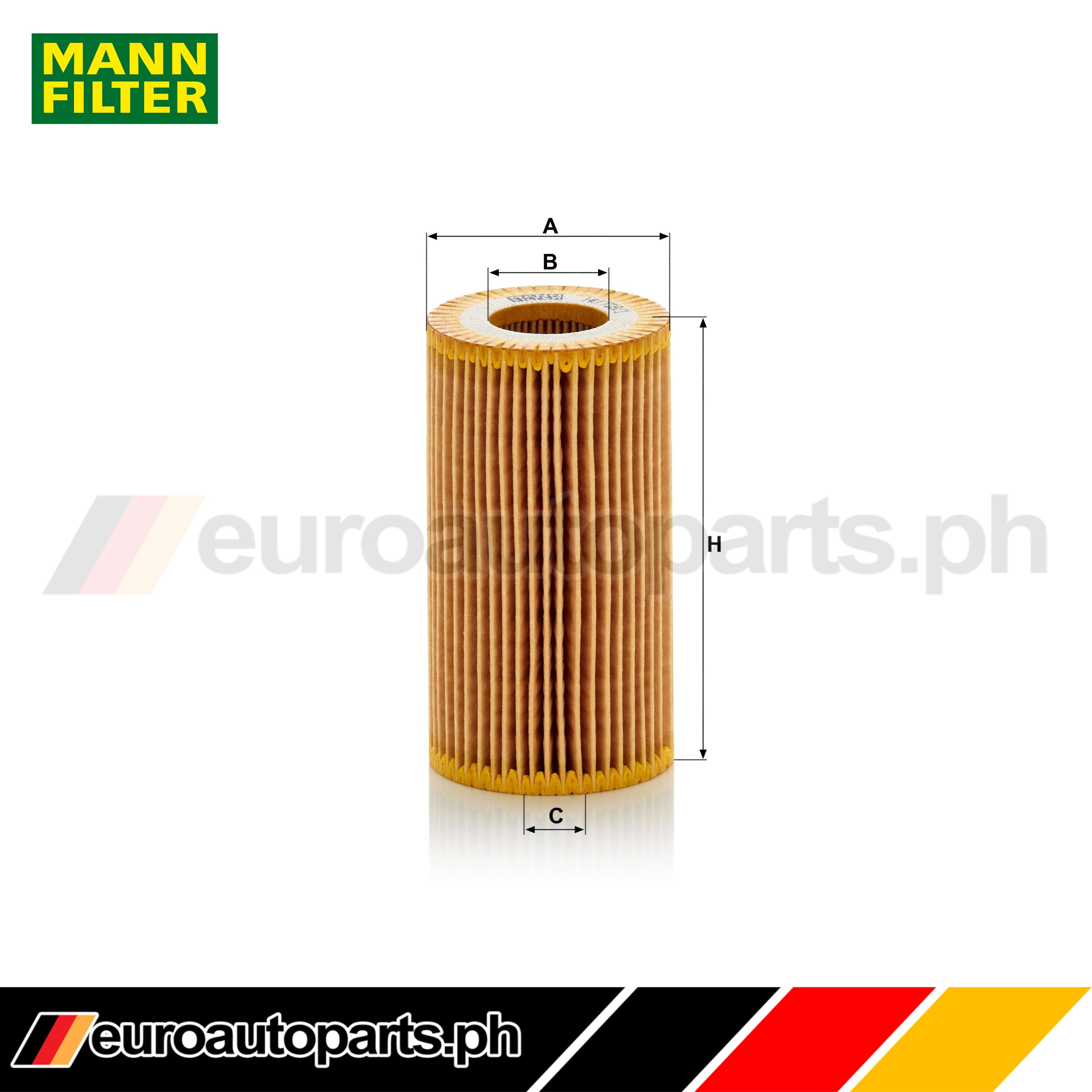 Oil Filter / 112 184 00 25 / Brand Mann /  Mbenz