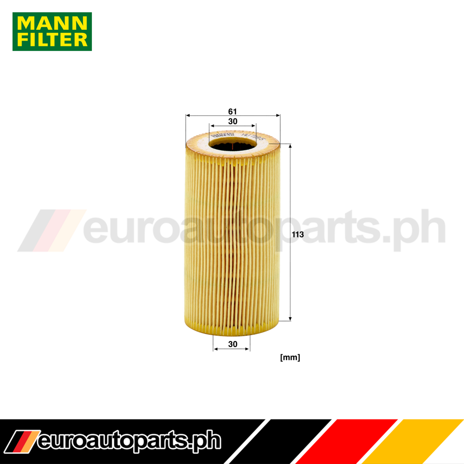 Oil Filter / 996 107 225 52 / Brand Mann / Porsche