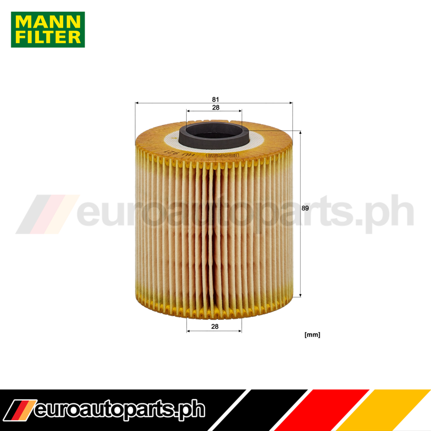 Oil Filter / 11 42 1 727 300 / Brand Mann / BMW