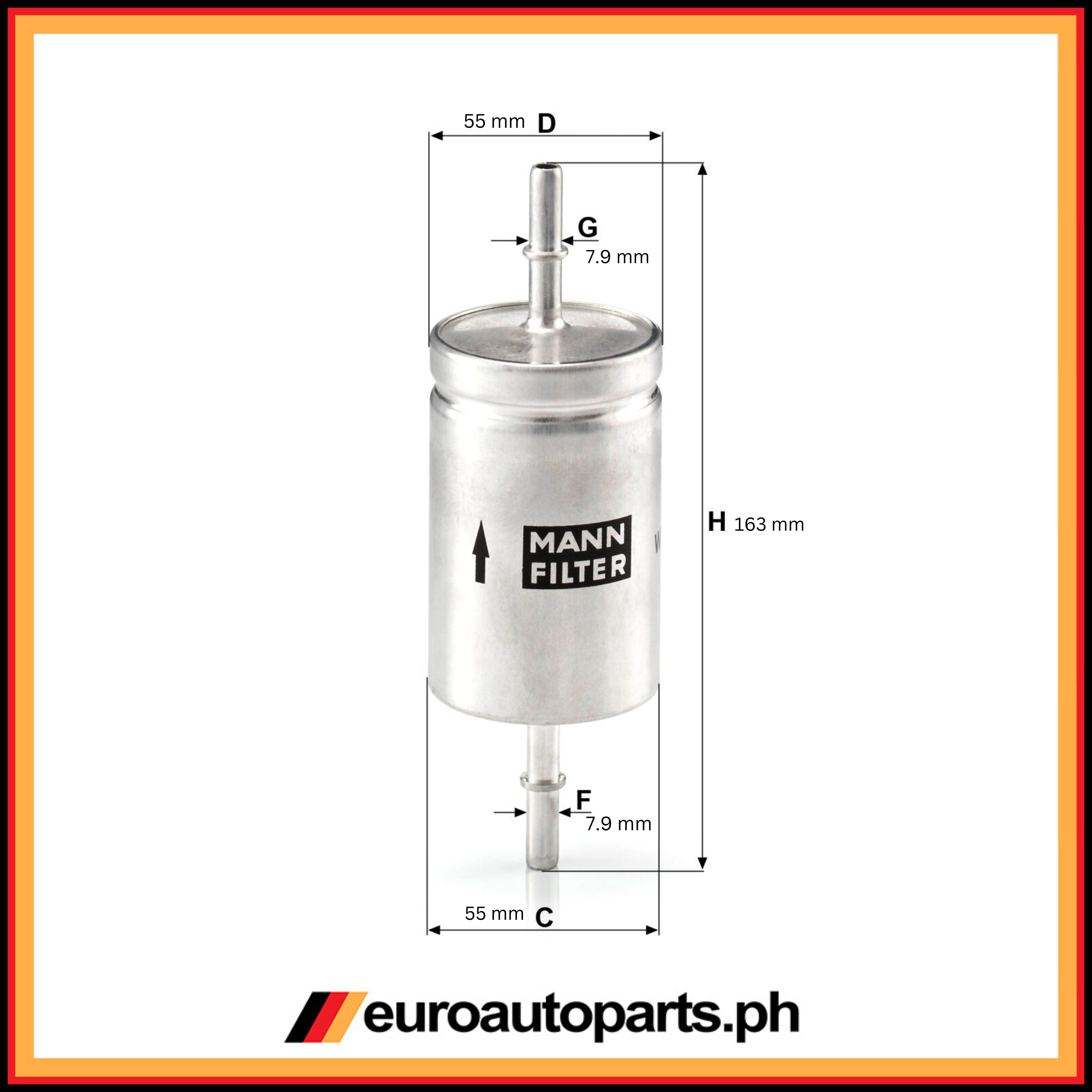 Fuel Filter / C2S 43206 / Mann / Jaguar