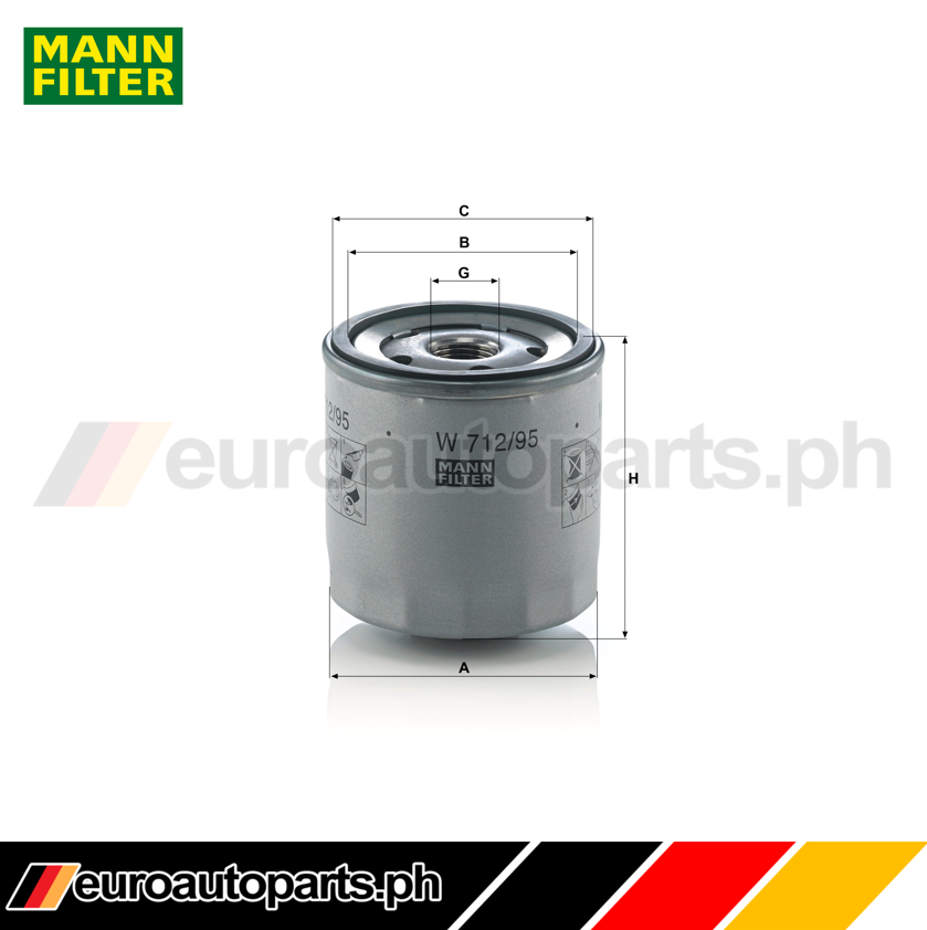 Oil Filter / 04E 115 561 / Brand Mann / Audi