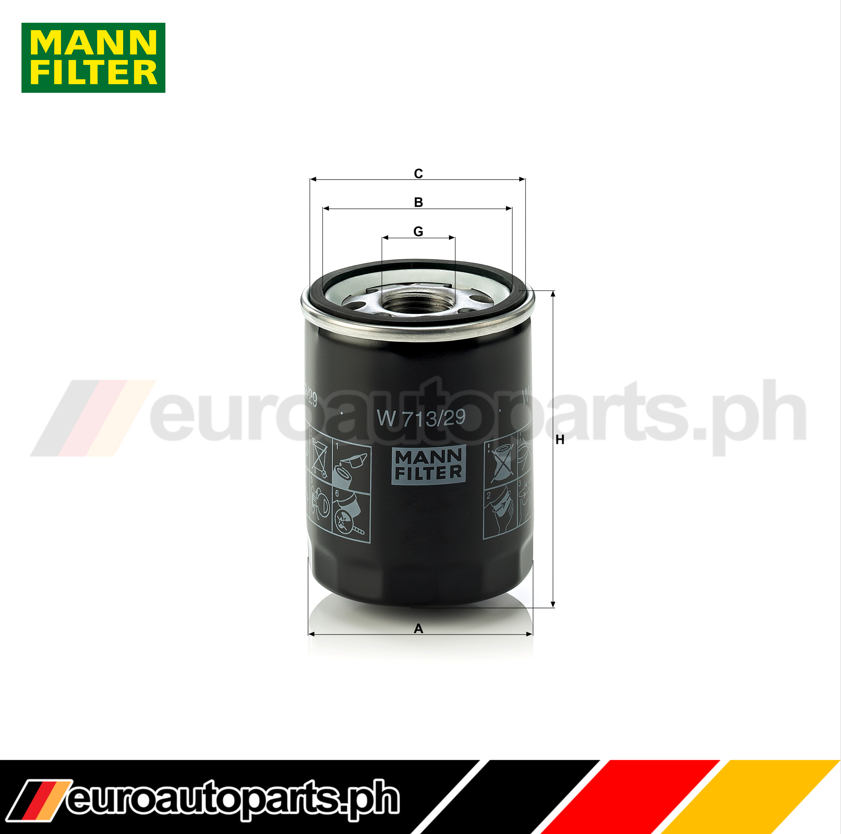 Oil Filter / LR031439 / Brand Mann / Land Rover