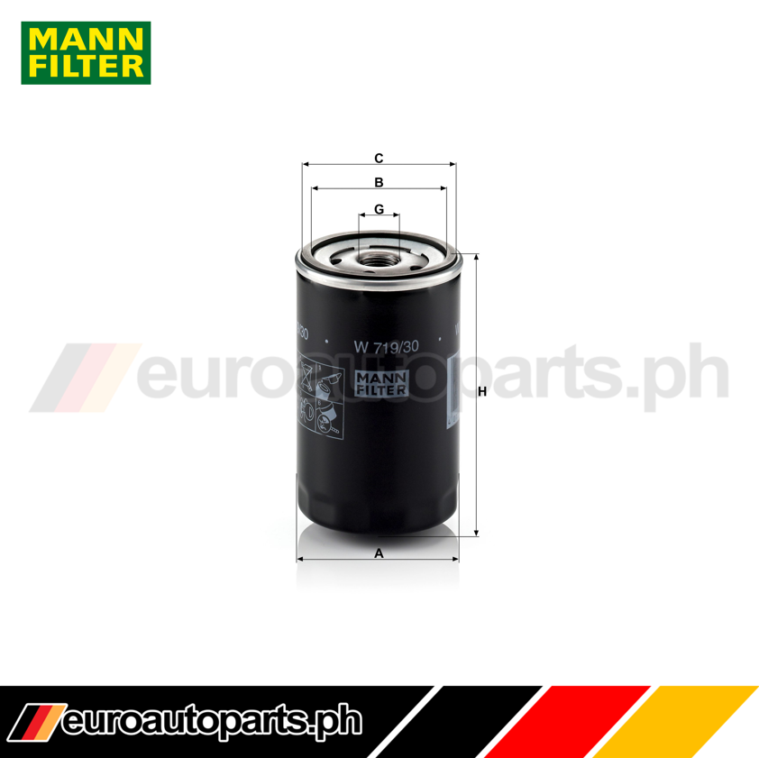 Oil Filter / 06A 115 561 B / Brand Mann / Audi